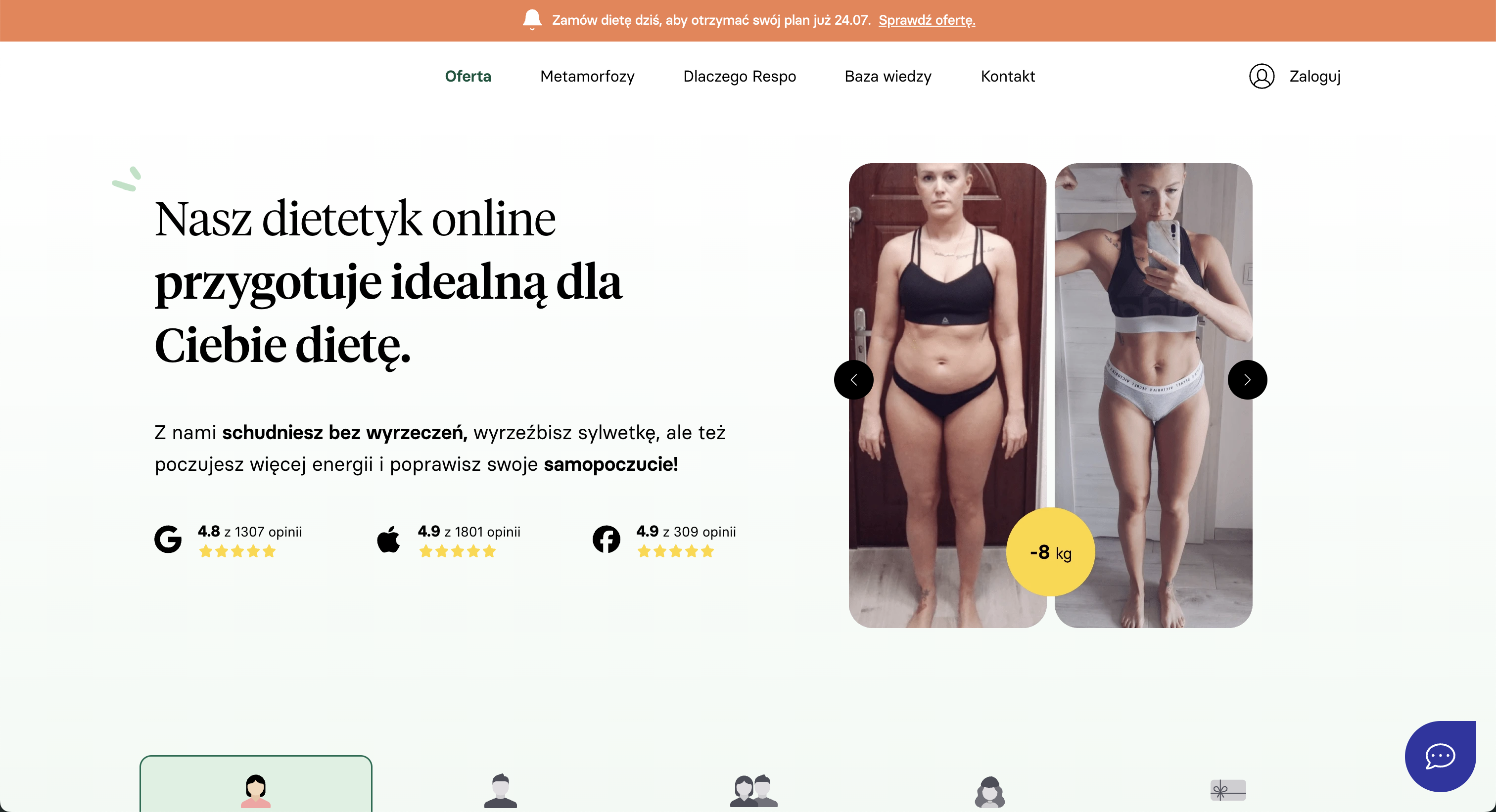 Strona internetowa dietetyk Łódź - konsultacje żywieniowe plan diety