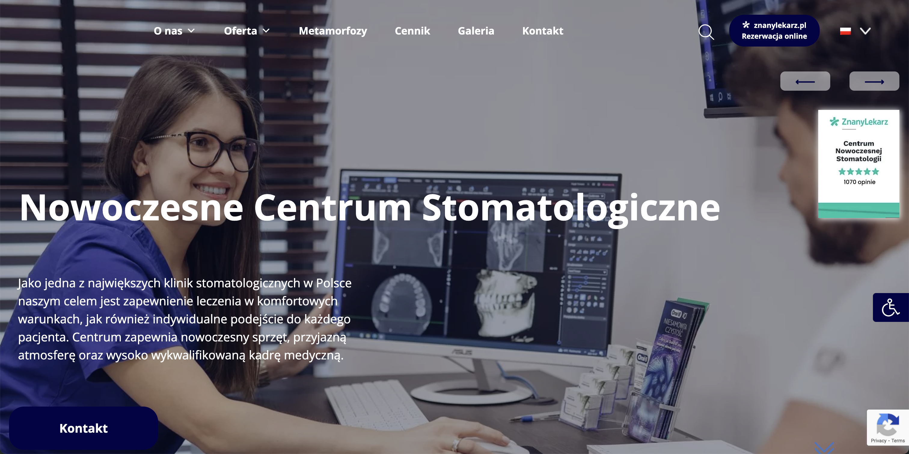 Strona internetowa gabinet stomatologiczny Gdańsk - dentysta implanty ortodonta