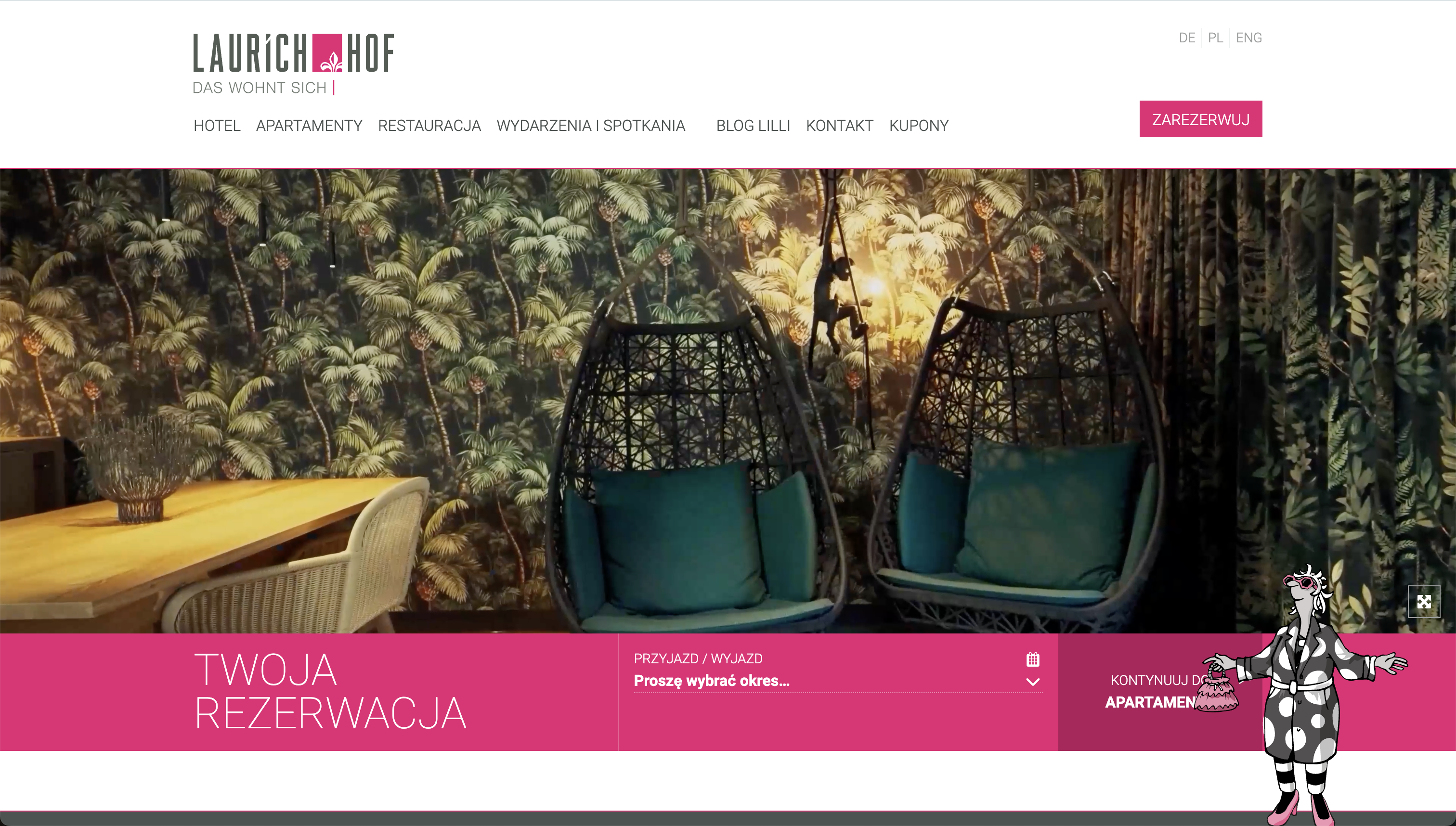 Strona internetowa hotel Bydgoszcz - rezerwacja noclegi pokoje booking