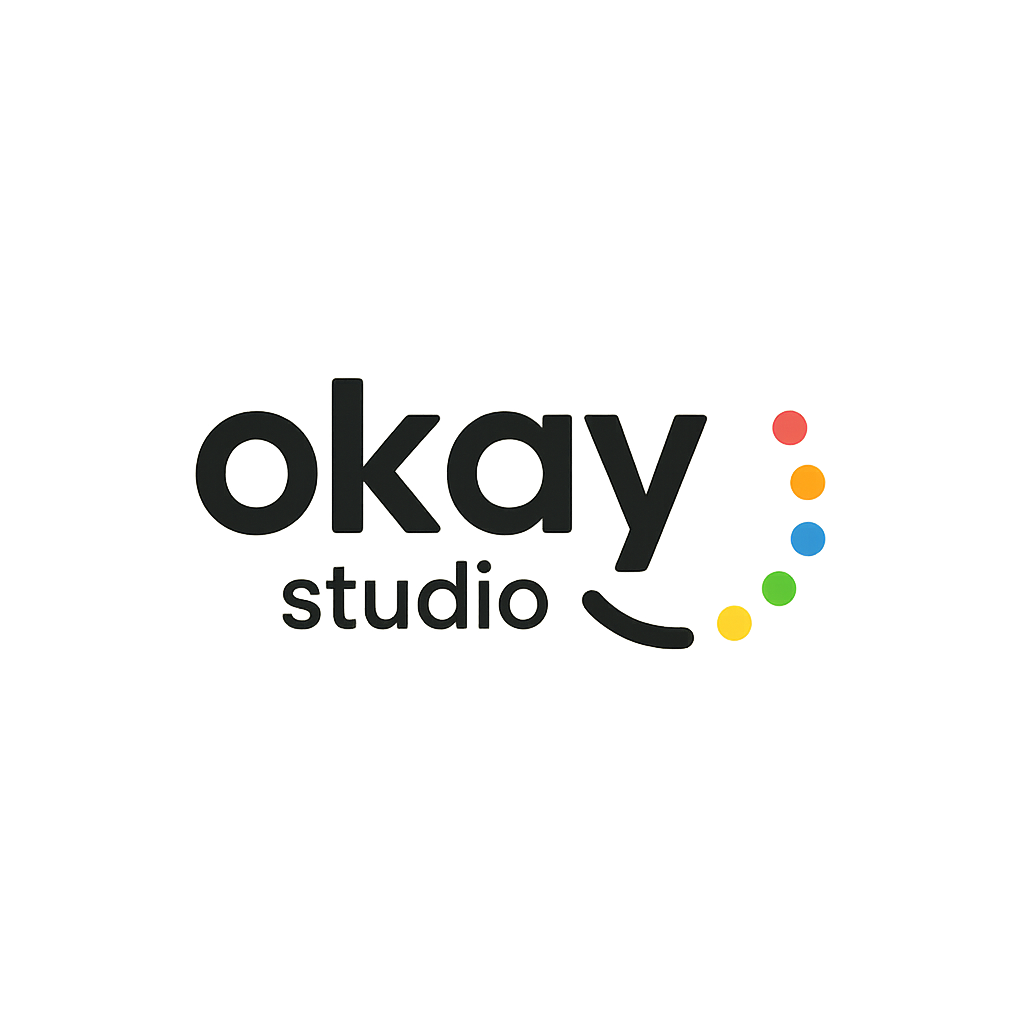 OKAY Studio - logo firmy specjalizującej się w stronach internetowych